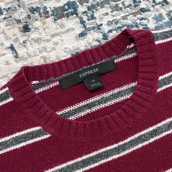 Express Lambs Wool Crew Neck Sweater - Men’s Medium - Picture 2 of 10